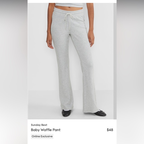 Aritzia waffle pants - Picture 3 of 3